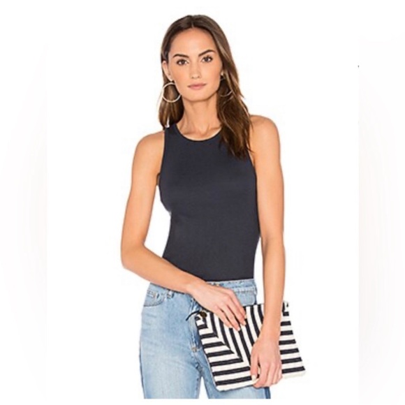 Zara Halter Bodysuit Top L High Neck Snap Buttons Sleeveless Black Blogger's Fav - Picture 10 of 12